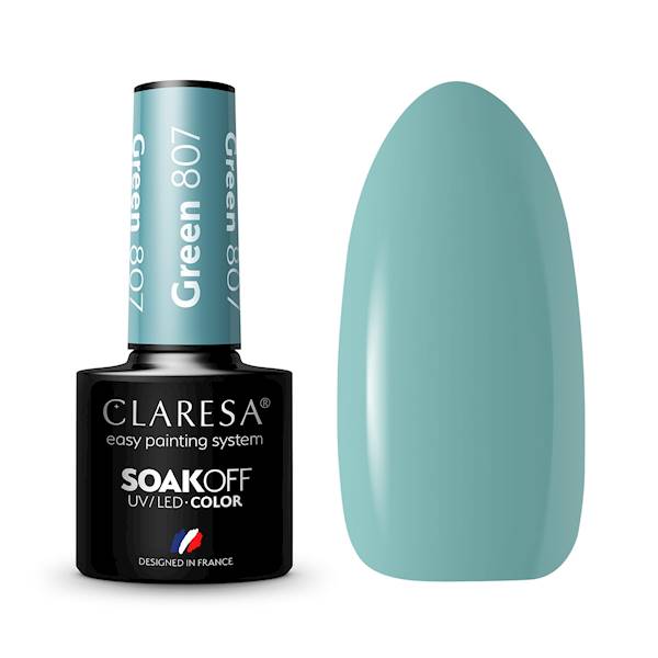 Claresa lakier hybrydowy GREEN 807- 5ml