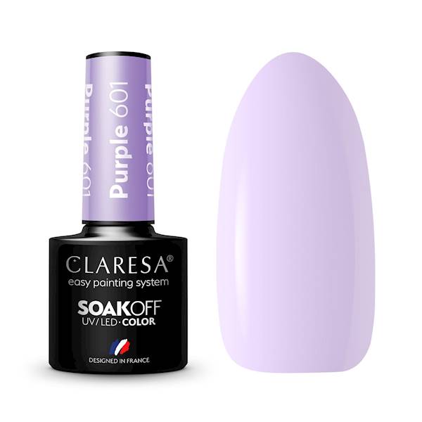 Claresa Lakier hybrydowy PURPLE 601 -5ml