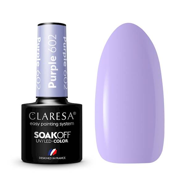 Claresa Lakier hybrydowy PURPLE 602- 5ml