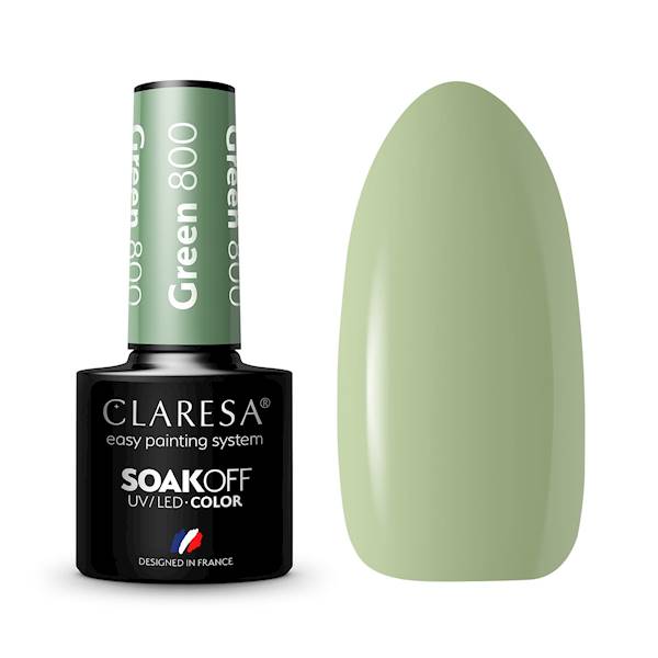 Claresa lakier hybrydowy GREEN 800- 5ml