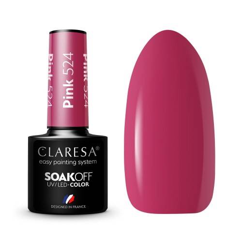 Claresa Lakier hybrydowy PINK 524 5ml 