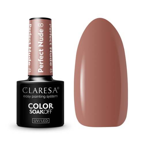 Claresa Lakier hybrydowy PERFECT NUDE 8 5ml