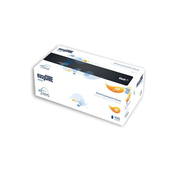ZARYS Rękawice nitrylowe easyCARE M 100 szt czarne