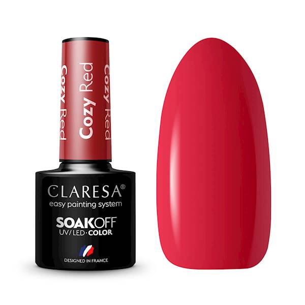 Claresa lakier hybrydowy RED COZY- 5ml