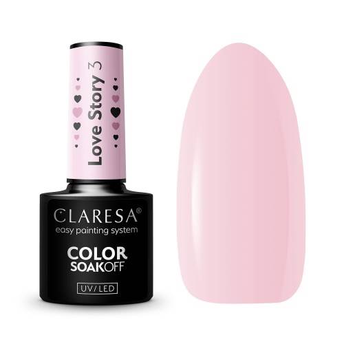 Claresa Lakier hybrydowy LOVE STORY 3- 5ml
