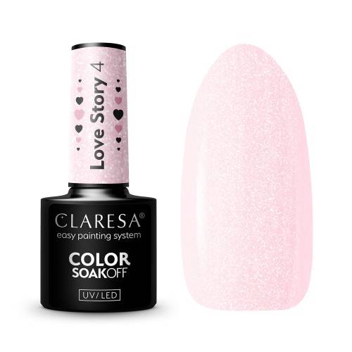 Claresa Lakier hybrydowy LOVE STORY 4- 5ml
