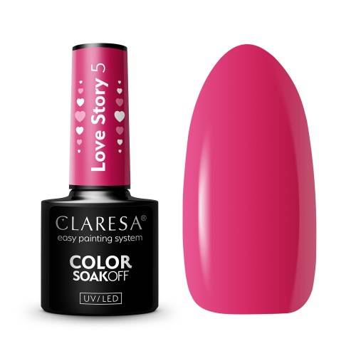 Claresa Lakier hybrydowy LOVE STORY 5- 5ml