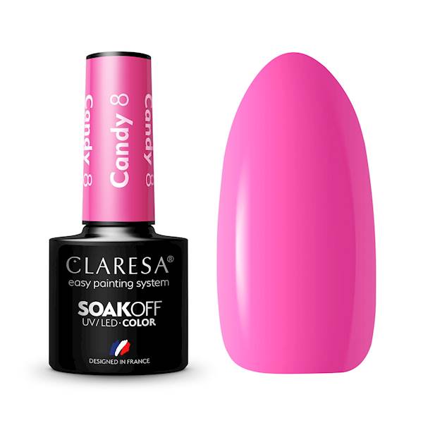 Claresa lakier hybrydowy CANDY 8- 5ml