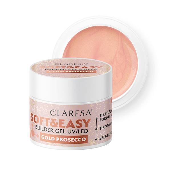 Claresa Żel Soft&Easy Builder Gel GOLD PROSEC 12g