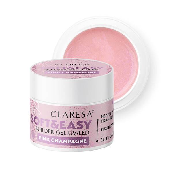 Claresa Żel Soft&Easy Builder Gel PINK CHAMPAGNE 90g