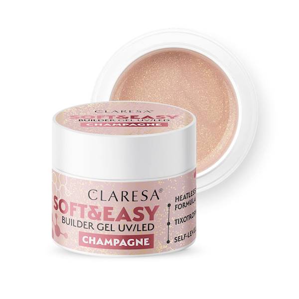 Claresa Żel Soft&Easy Builder Gel CHAMPAGNE 90g