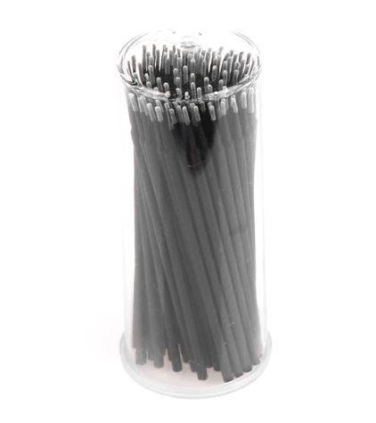 Mikroszczoteczki/aplikatory black/czarny 100szt 1,2mm