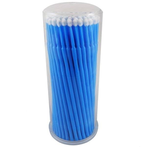 Mikroszczoteczki/aplikatory blue/niebieskie 100szt 2,5mm