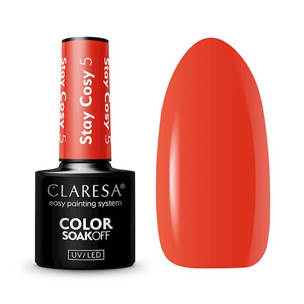 Claresa Lakier hybrydowy STAY COSY 5- 5ml