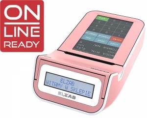 ELZAB K10 różowo-biała Online Ready