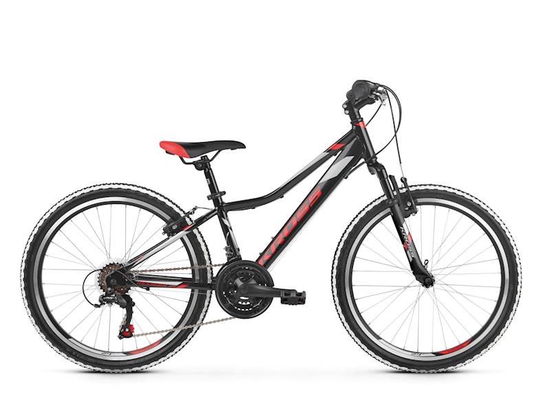 ROWER KROSS HEXAGON JR 1.0 24 CZARNO CZERWONY 2019