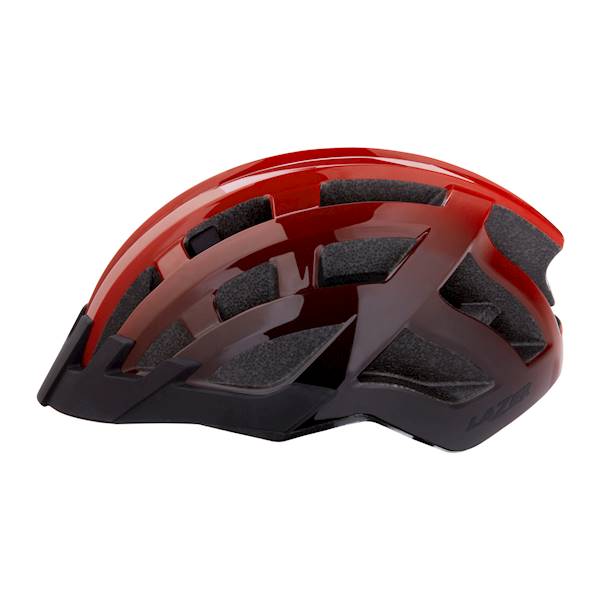 KASK LAZER PETIT DLX RED BLACK LED