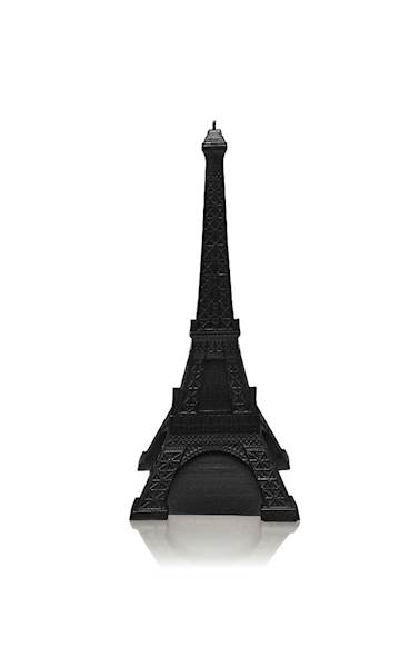 Świeca Candle Eiffel Tower Black Metallic