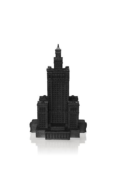 Świeca Candle Palace of Culture Black Metallic
