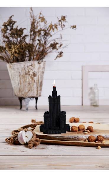 Świeca Candle Palace of Culture Black Metallic