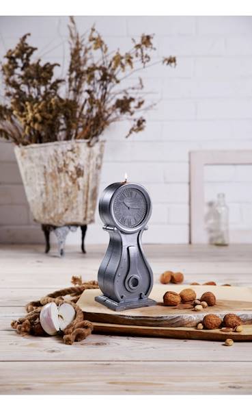 Świeca Candle Clock Steel
