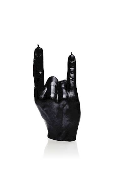 Świeca Candle Hand RCK Black Metallic