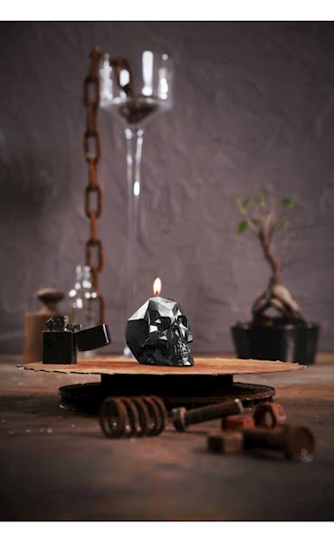 Świeca Candle Skull Small Steel