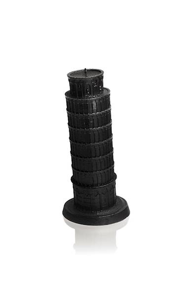 Świeca Candle Piza Tower Black Metallic