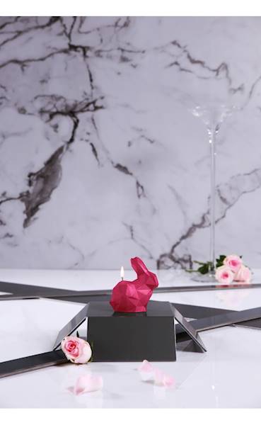 Świeca Candle Rabbit Small Dark Pink