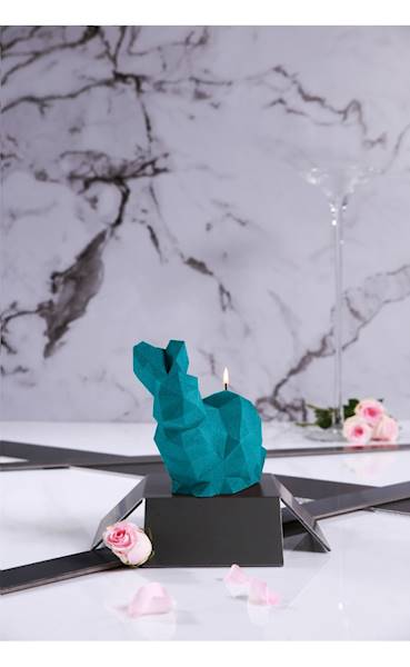 Świeca Candle Rabbit Big Marine Blue