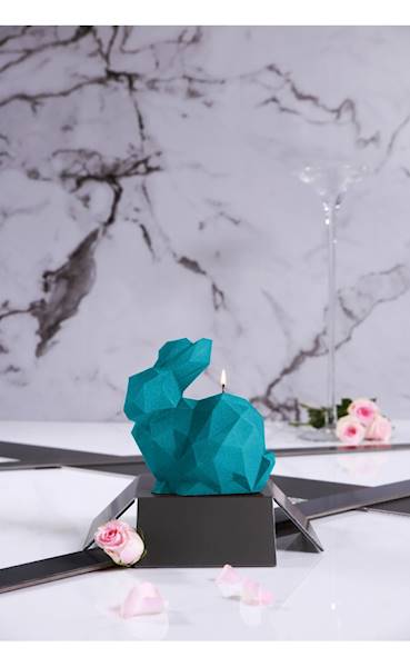 Świeca Candle Rabbit Big Marine Blue
