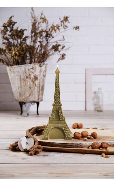 Świeca Candle Eiffel Tower Classic Gold