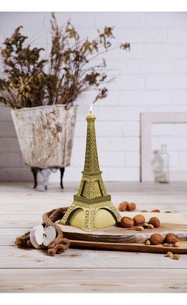 Świeca Candle Eiffel Tower Classic Gold