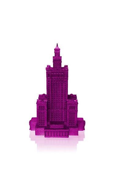 Świeca Candle Palace of Culture Pink Metallic