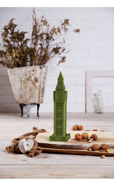 Świeca Candle Big Ben Olive