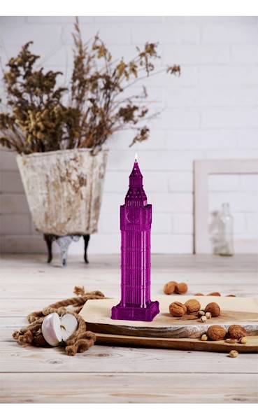 Świeca Candle Big Ben Pink Metallic