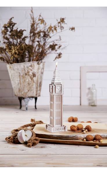 Świeca Candle Big Ben Silver