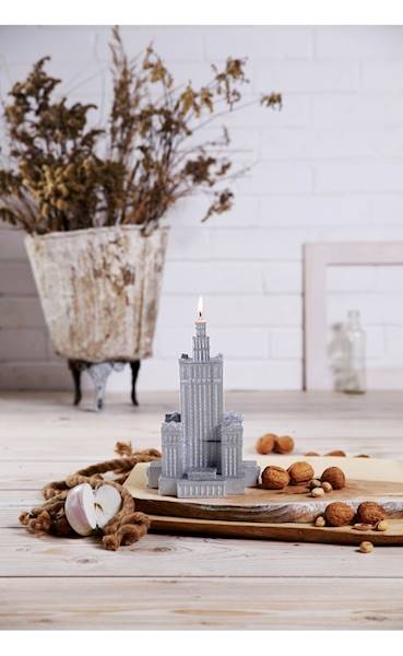 Świeca Candle Palace of Culture Silver
