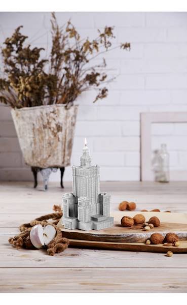 Świeca Candle Palace of Culture Silver