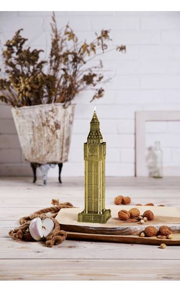 Świeca Candle Big Ben Classic Gold