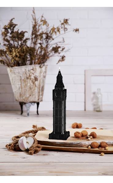 Świeca Candle Big Ben Black Metallic