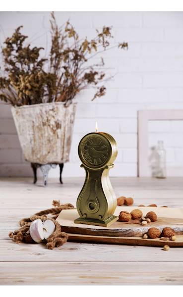Świeca Candle Clock Classic Gold