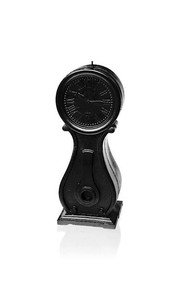 Świeca Candle Clock Black Metallic