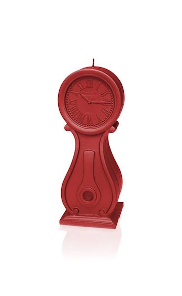 Świeca Candle Clock Red