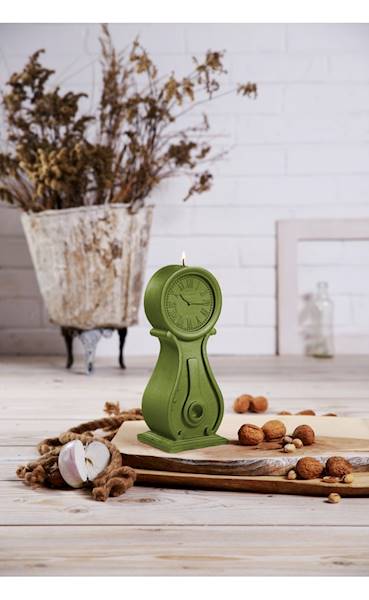 Świeca Candle Clock Olive