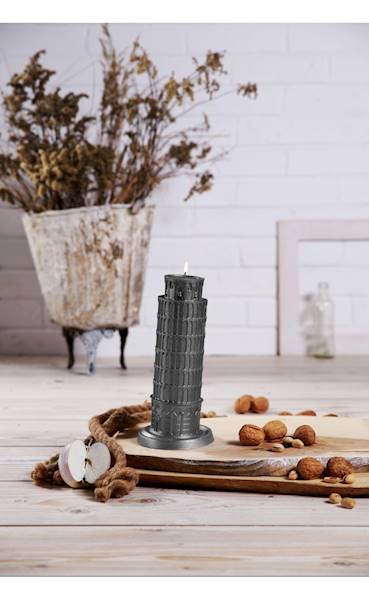 Świeca Candle Piza Tower Steel