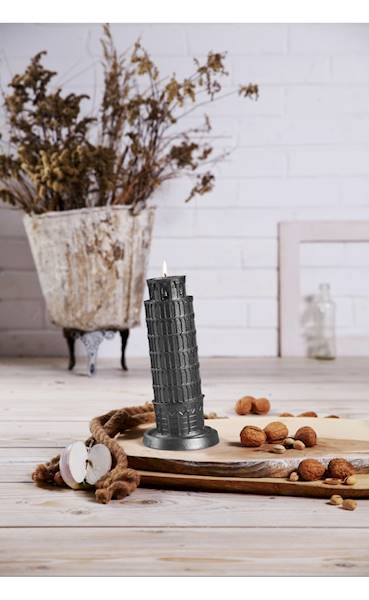 Świeca Candle Piza Tower Steel