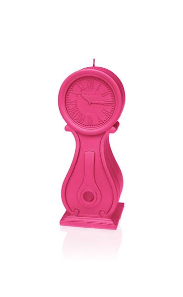 Świeca Candle Clock Dark Pink