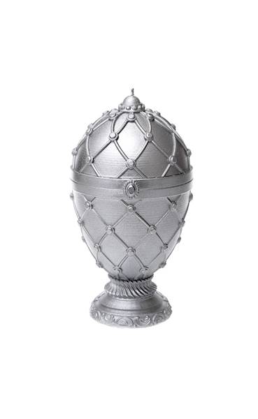 Świeca Candle Faberge Egg Big Silver