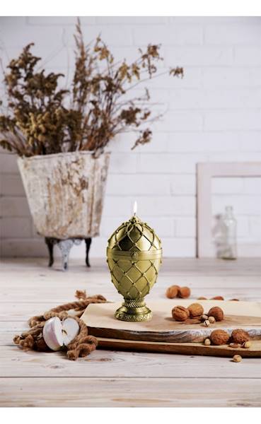 Świeca Candle Faberge Egg Big Classic Gold